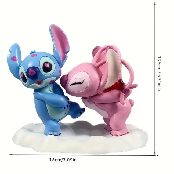 Figurina Dubla Vinyl „Alien & Pink Love Duo” – 23x17,5 cm STITCH AND LILO