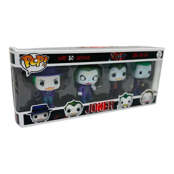 Set 4 Figurine Clovni Răufăcători cu Expresii Diferite, Multicolor, 37×15×7 cm, Jucării de Acțiune pentru Copii