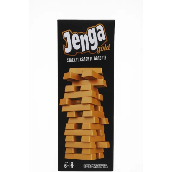 Joc de Societate cu Turn Auriu – Piese din Plastic, 26x8x8cm