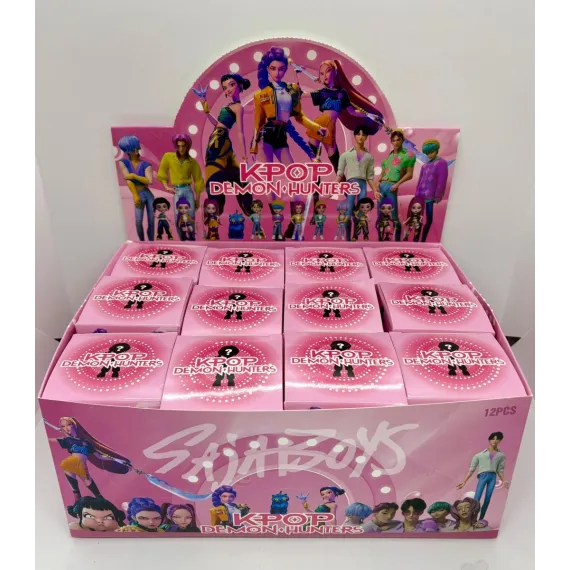 Jucărie Figurina surpriza în cutie Kpop Demon Hunters x5 bucati