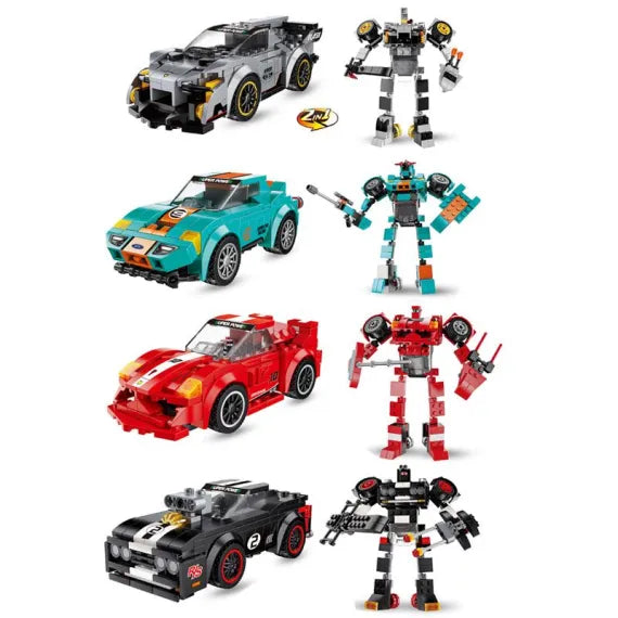 Set de Constructie, Masinuta tranformabila in Robot